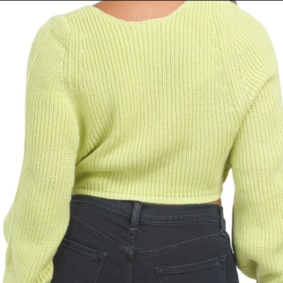 Hunter + Brown cable knit crop sweater - Picture 7 of 7